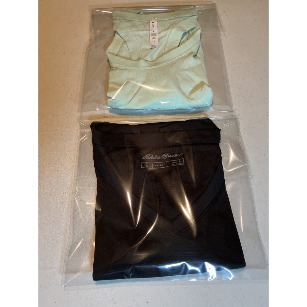 Eddie Bauer Travex Womens Knit Tank Top Black V-Neck Large NWT plus bonus Tank
